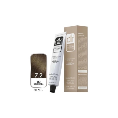 7.2 Bej Kumral Saç Boyası 60 ml - Dlr