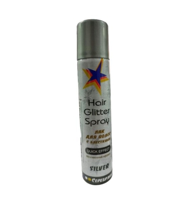 Akat Glitter Renkli Saç ve Vücut Spreyi Silver 75 Ml - Akat