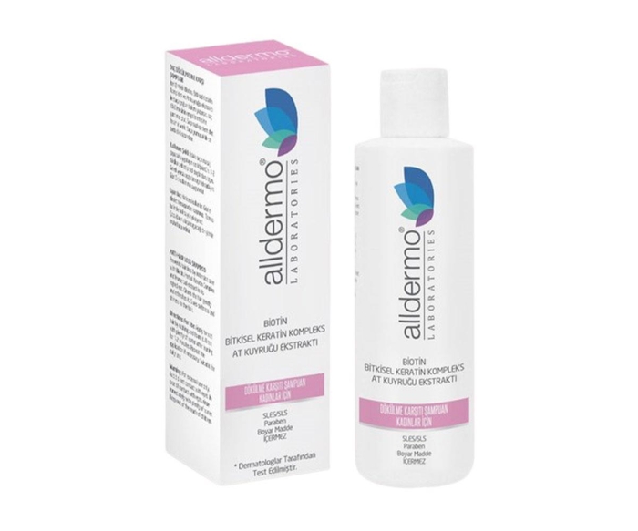 Alldermo Biotin Cüce Palmiye Ekstraktı Dökülme Karsıtı Şampuan 200 ml - Kadınlar İçin - 1