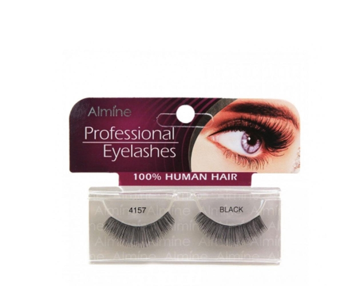 Almine Profesiosnal Eyelashes Black 4157 - 1