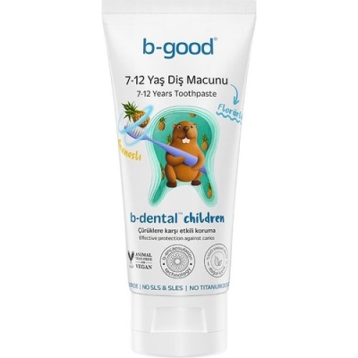 B-Good B-Dental 7-12 Yaş Diş Macunu Florürlü Ananas 50 ml - B-good