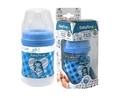 Baby Time Silikon Uçlu Geniş Ağız Pp Biberon - 150 Ml Mai - Baby Time