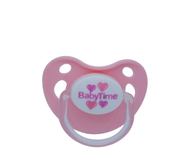 Babytime BT128-1 Damaklı 0-6 Ay Mat Emzik No:1 - Pembe - Baby Time