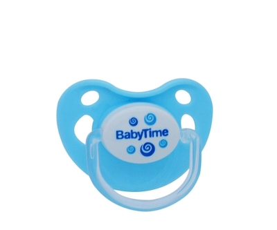Babytime BT129-2 Damaklı 6-18 Ay Mat Emzik - Açık Mavi - Baby Time