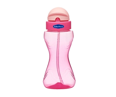 Babytime BT501 Renkli Pipetli Bardak - Pembe - Baby Time
