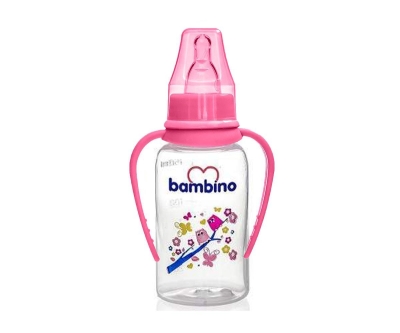 Bambino 0+ Ay Natural PP Kulplu Biberon 150 Ml - Pembe - Bambino