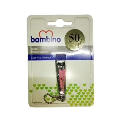 Bambino Bebek Tırnak Makası Kelebek Pembe - Bambino