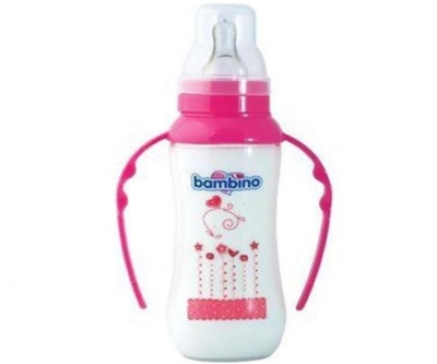 Bambino Biberon Ayıcıklı Kavranabilir 150 Ml - Pembe - Bambino