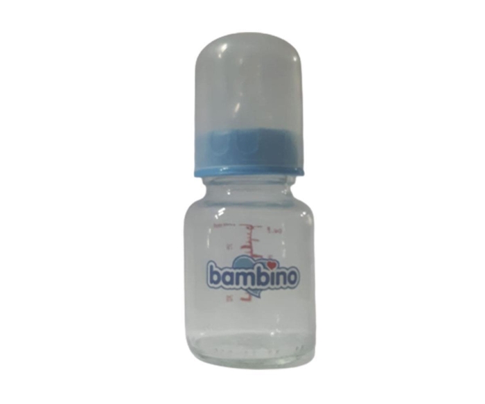 Bambino Desenli Cam Biberon 100 Ml Mavi - 1