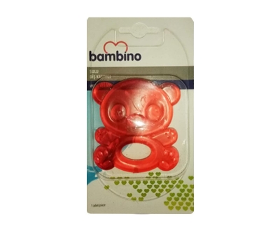 Bambino Figürlü Sulu Diş Kaşıyıcı P0658 - Kırmızı - Bambino