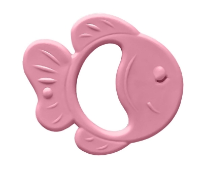 Bambino Kauçuk Yumuşak Diş Kaşıyıcı Balık - Pembe - Bambino