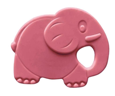 Bambino Kauçuk Yumuşak Diş Kaşıyıcı Fil - Pembe - Bambino