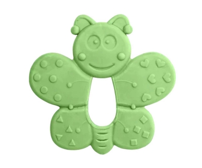 Bambino Kauçuk Yumuşak Diş Kaşıyıcı Kelebek - Yeşil - Bambino