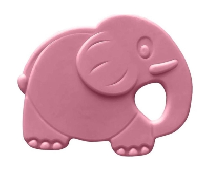 Bambino Kauçuk Yumuşak Diş Kaşıyıcı Pembe Fil - Bambino