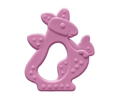 Bambino Kauçuk Yumuşak Diş Kaşıyıcı Pembe Kanguru - Bambino