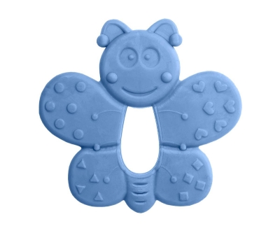 Bambino Kauçuk Yumuşak Diş Kelebek - Mavi - Bambino