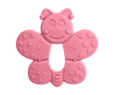 Bambino Kauçuk Yumuşak Diş Kelebek - Pembe - Bambino