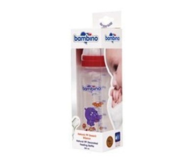Bambino Natural Pp Desenli Biberon 250Ml. - Bambino