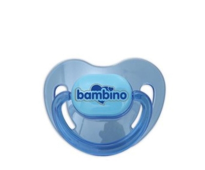 Bambino Renkli Damaklı Emzik 0-6 Ay - Mavi - Bambino