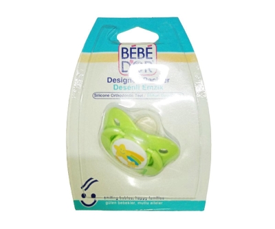 Bebedor 0-3 Ay Silikon Desenli Emzik 191 - Yeşil - Bebedor