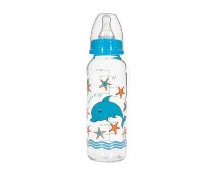 Bebedor 31302 Desenli Cam Biberon 250 Ml - Mavi - 1