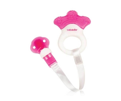 Bebedor 8520 Askılı Kutu Dişlik (Asortili) 15076 Pembe - Bebedor