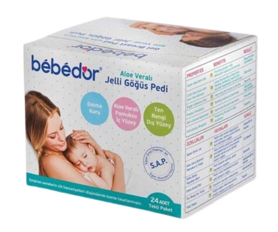 Bebedor Aloe Veralı Jelli Göğüs Pedi 24 Adet - Bebedor