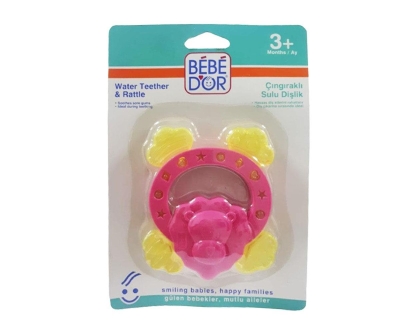 Bebedor Çıngıraklı Sulu Dişlik 518 Pembe - Bebedor