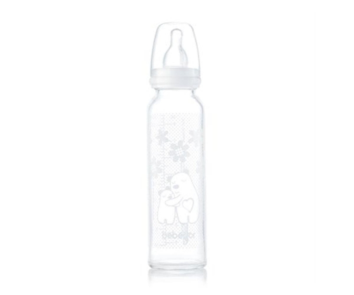 Bebedor Isıya Dayanıklı Cam Biberon 250 Ml - Beyaz - 1