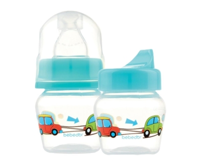 Bebedor Mini Bardak ve Biberon 30 Ml - Turkuaz (Tek Adet) - Bebedor
