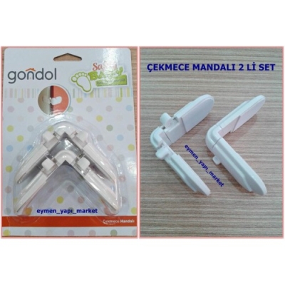 Bebek - Çocuk İçin Çekmece Kilidi 2 Li Set - Gondol
