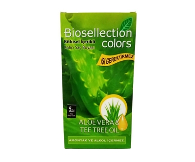 Biosellection Bitkisel İçerikli Kalıcı Saç Boyası 5.35 - Koyu Akaju Dore - Biosellection