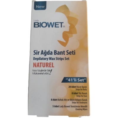 Biowet Naturel 41Lİ Set Sir Ağda Bant Setı - Biowet
