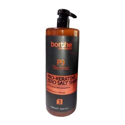 Borthe P9 Technic Pro-Keratine Zero Salt Shampoo No:3 1000 Ml - Borthe