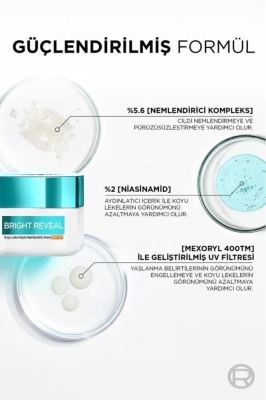 Bright Reveal Koyu Leke Karşıtı, Cilt Tonu Eşitleyici Spf50 Nemlendirici Krem Niasinamid 50ml - 3