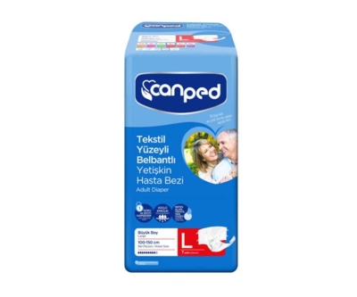 Canped Belbantlı Hasta Bezi Büyük 7'li - Canped