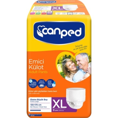 Canped Emici Külot Eksta Büyük 8'li 8690742310738 - Canped