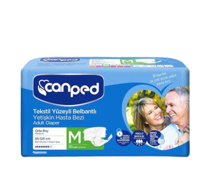Canped Orta Boy Belbantlı Hasta Bezi Islaklık Göstergeli 30 Lu - Canped