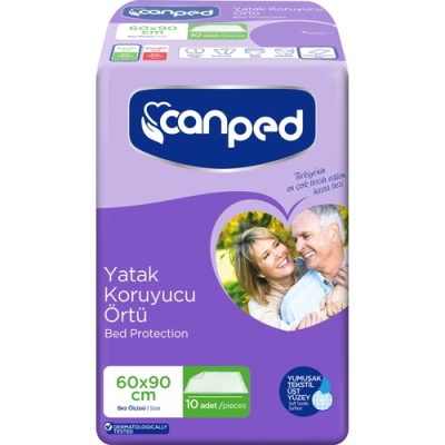 Canped Yatak Koruyucu Örtü Ekstra Örtü (60cm * 90cm) 10'lu - Canped