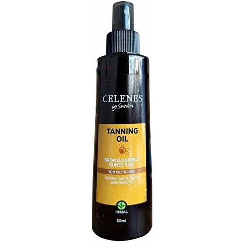 Celenes By Sweden Bronzlaştırıcı Yağ 200 ml - Celenes By Sweden