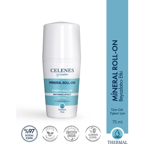 Celenes By Sweden Thermal Roll On 75 ml Beyazlatıcı - 1