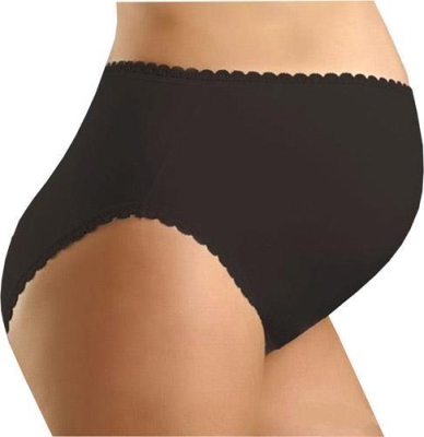 Chezmam Beli Dantelli Hamile Külot 1283 Siyah Large - Chezelle