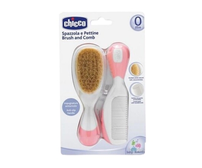 Chicco Fırça Ve Tarak Seti 0 ay+ Pembe - Chicco