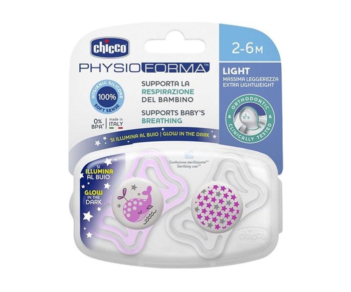 Chicco Physio Light Gece Parlayan Silikon Emzik 2'li 2-6 Ay - 2
