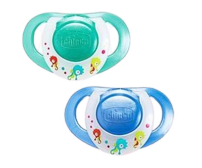 Chicco Physioring Kaucuk Emzik Mavi 4 ay+ İkili - Chicco