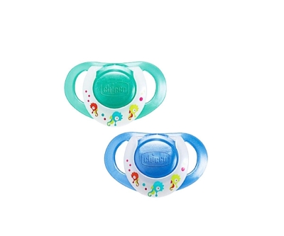 Chicco Physioring Kaucuk Emzik Mavi 4 ay+ İkili - 2