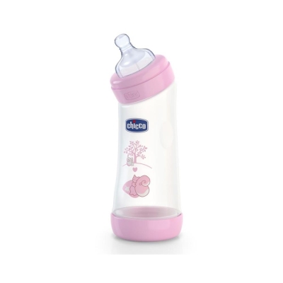 Chicco Wellbeing İlk Açılı Biberon Kız 250 ml - Chicco