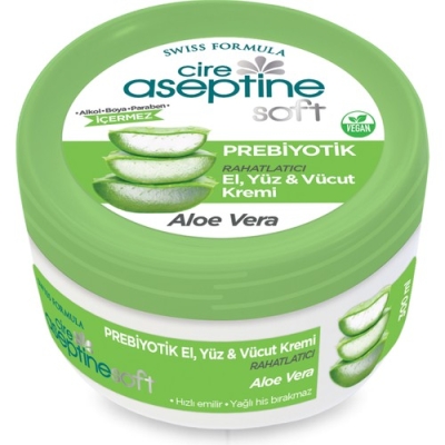 Cire Aseptine Soft Aloe Vera Prebiyotik Nemlendirici Bakım Kremi 300 ml - Cire Aseptine