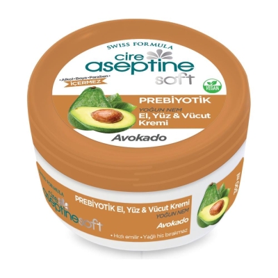 Cire Aseptine Soft Avokado Prebiyotik Nemlendirici Bakım Kremi 300 ml - Cire Aseptine