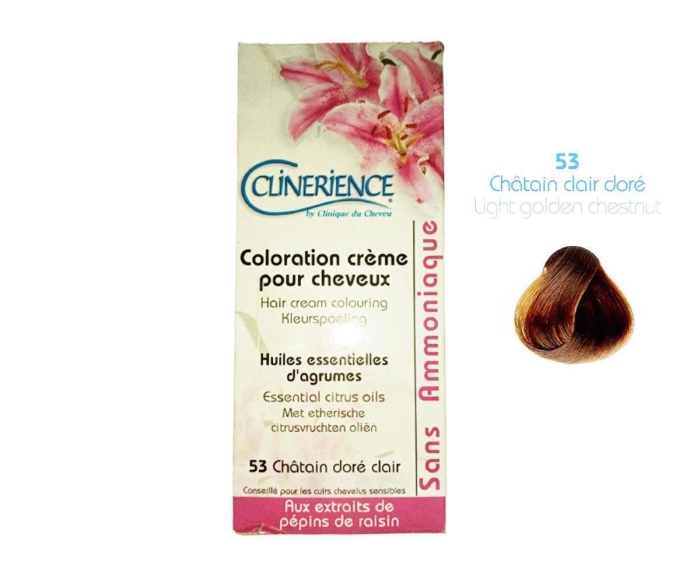 Clinerience Saç Boyası 53 - Açık Altın Kestanesi - 1